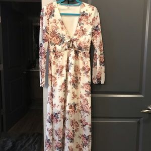 White flora dress